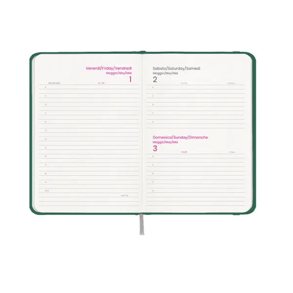 Agenda giornaliera copertina rigida in cartoncino laminato - Immagine 11