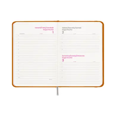 Agenda giornaliera copertina rigida in cartoncino laminato - Immagine 5