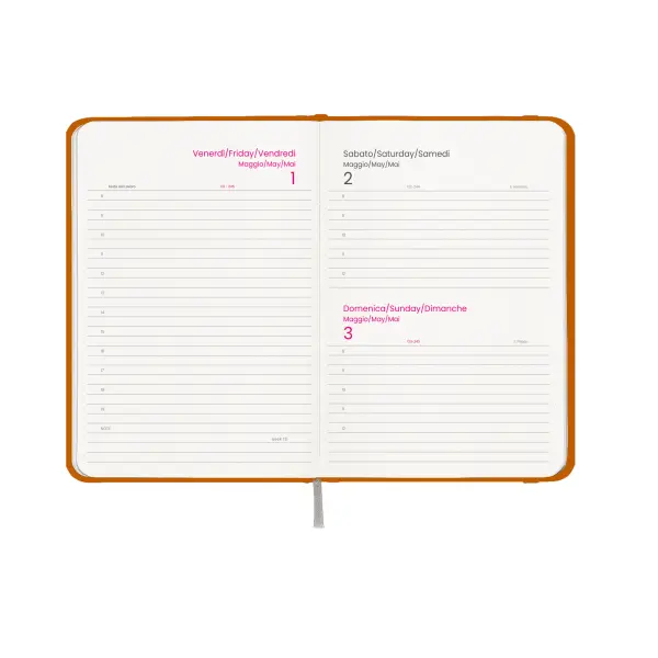 Agenda giornaliera copertina rigida in cartoncino laminato - Immagine 5