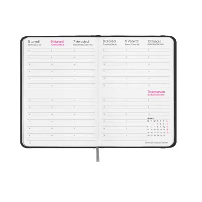 Agenda settimanale copertina rigida in cartoncino laminato - Immagine 17