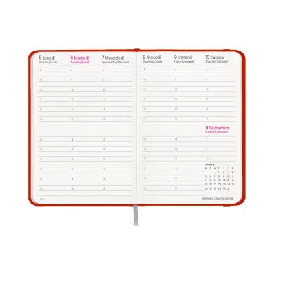 Agenda settimanale copertina rigida in cartoncino laminato - Immagine 14