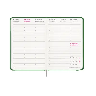Agenda settimanale copertina rigida in cartoncino laminato - Immagine 11