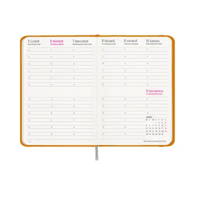 Agenda settimanale copertina rigida in cartoncino laminato - Immagine 5