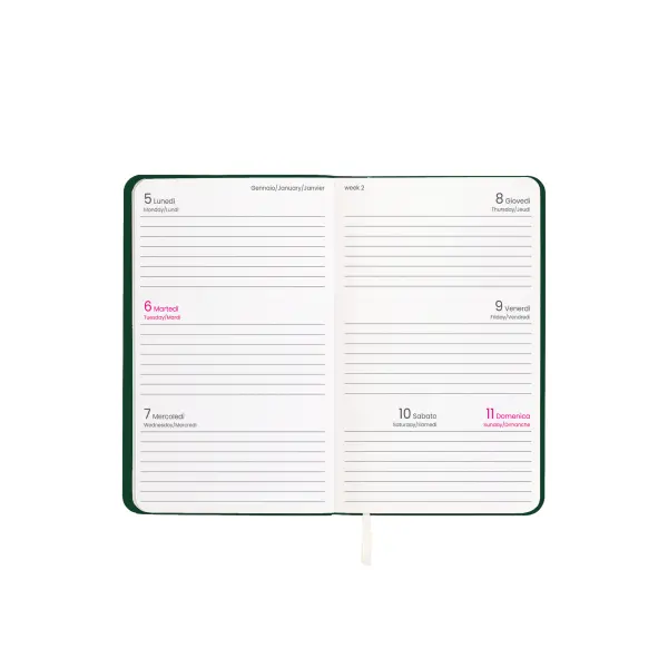 Agenda tascabile settimanale copertina in PU flessibile - Immagine 14