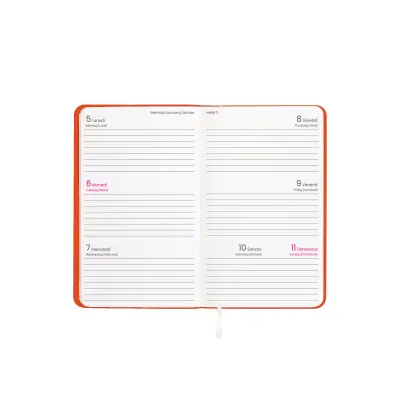 Agenda tascabile settimanale copertina in PU flessibile - Immagine 8