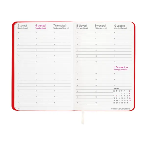 Agenda settimanale copertina flessibile in PU - Immagine 17