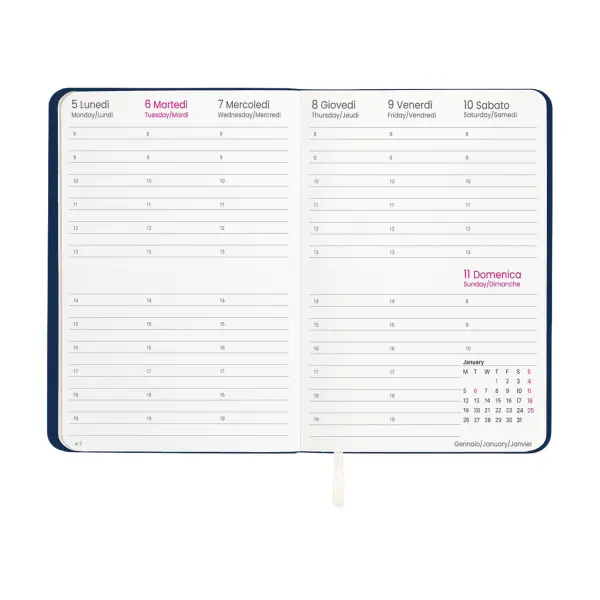 Agenda settimanale copertina flessibile in PU - Immagine 11