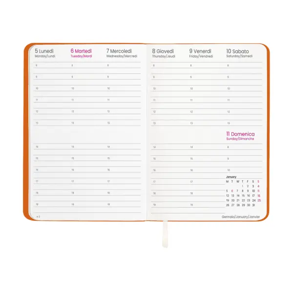 Agenda settimanale copertina flessibile in PU - Immagine 8