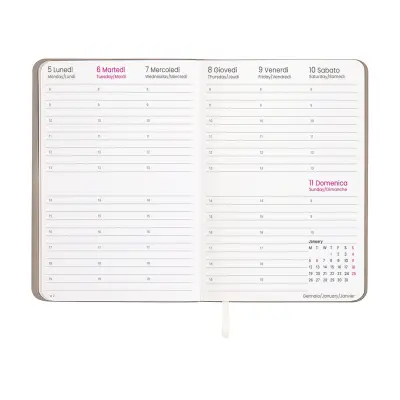 Agenda settimanale copertina flessibile in PU - Immagine 2