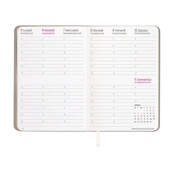 Agenda settimanale copertina flessibile in PU - Immagine 2