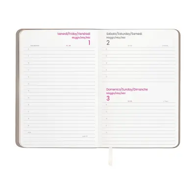 Agenda giornaliera copertina flessibile in PU termovirante - Immagine 2
