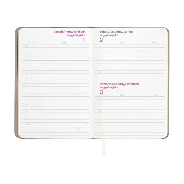 Agenda giornaliera copertina flessibile in PU termovirante - Immagine 2
