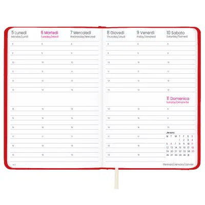 Agenda settimanale con copertina rigida in PU - Immagine 14