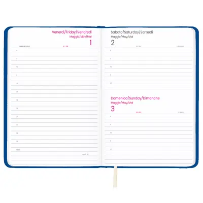 Agenda settimanale con copertina rigida in PU - Immagine 2