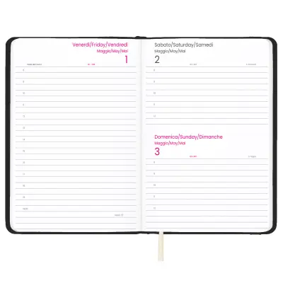 Agenda giornaliera con copertina rigida in PU - Immagine 17