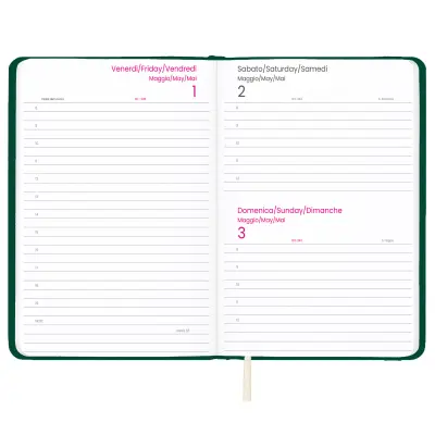 Agenda giornaliera con copertina rigida in PU - Immagine 11