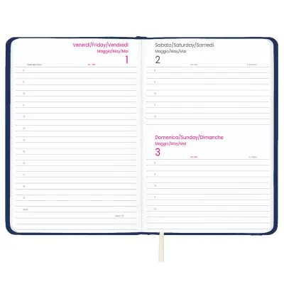 Agenda giornaliera con copertina rigida in PU - Immagine 8