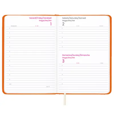 Agenda giornaliera con copertina rigida in PU - Immagine 5