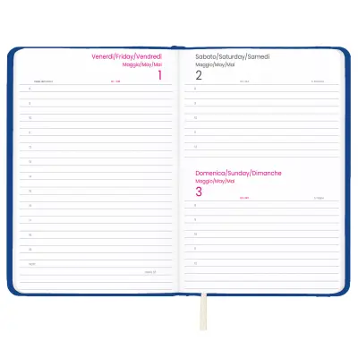 Agenda giornaliera con copertina rigida in PU - Immagine 2
