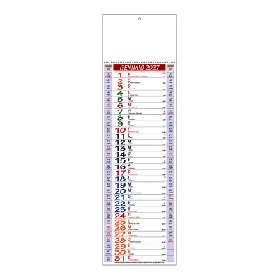 Calendario da muro mensile su carta patinata termosaldato - Immagine 1