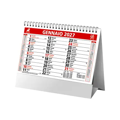 Calendario da tavolo mensile bicolore 13 fogli - Immagine 8