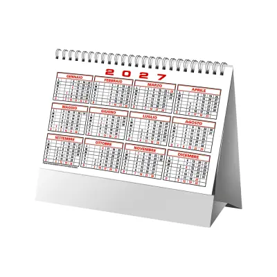 Calendario da tavolo mensile bicolore 13 fogli - Immagine 9