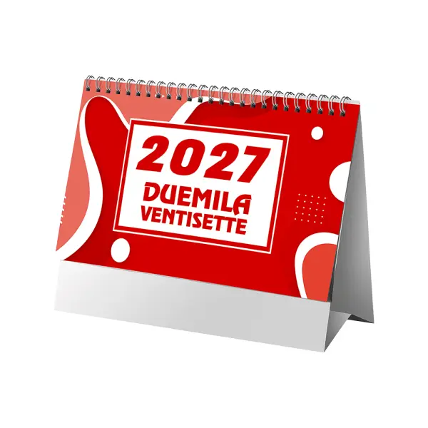 Calendario da tavolo mensile bicolore 13 fogli - Immagine 7