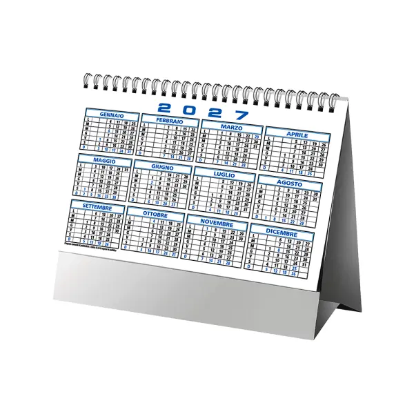 Calendario da tavolo mensile bicolore 13 fogli - Immagine 3