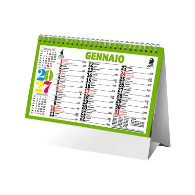 Calendario da tavolo mensile carta patinata opaca - Immagine 2
