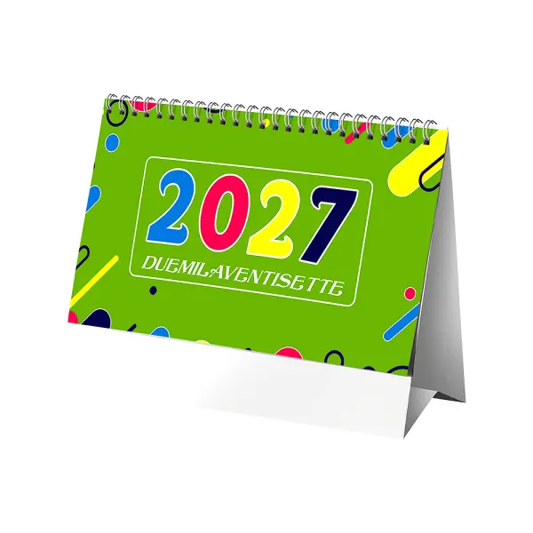 Calendario da tavolo mensile carta patinata opaca - Immagine 1