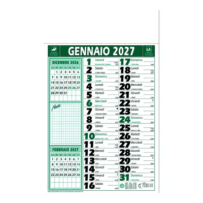 Calendario da muro mensile bicolore in carta patinata - Immagine 3