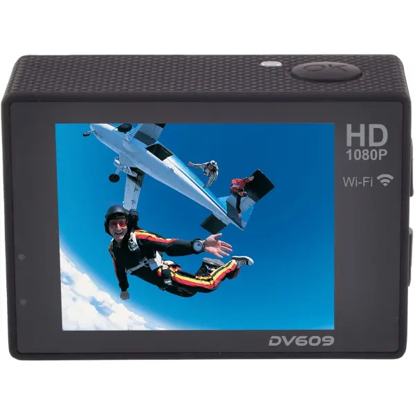 Action camera DV609 4K Wi-Fi con custodia impermeabile 30m - Immagine 4