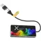 Hub USB 8 in 1 con doppio ingresso e 6 porte - Anteprima 1