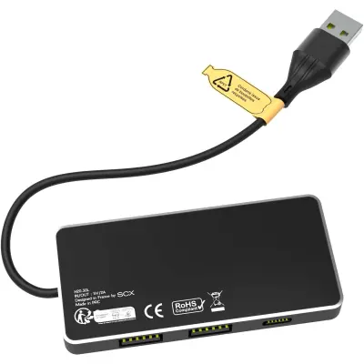 Hub USB 8 in 1 con doppio ingresso e 6 porte - Immagine 7