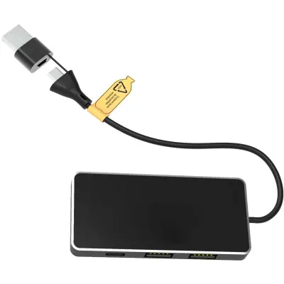 Hub USB 8 in 1 con doppio ingresso e 6 porte - Immagine 4