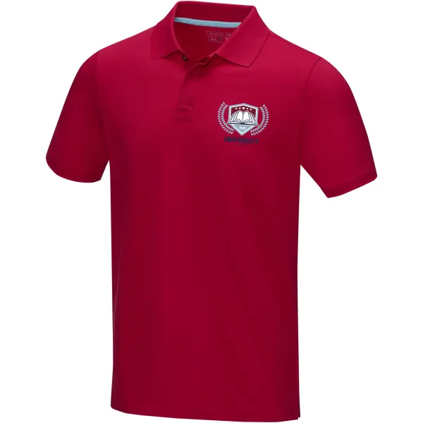 Polo organica GRAPHITE con stampa del tuo logo - Immagine 12