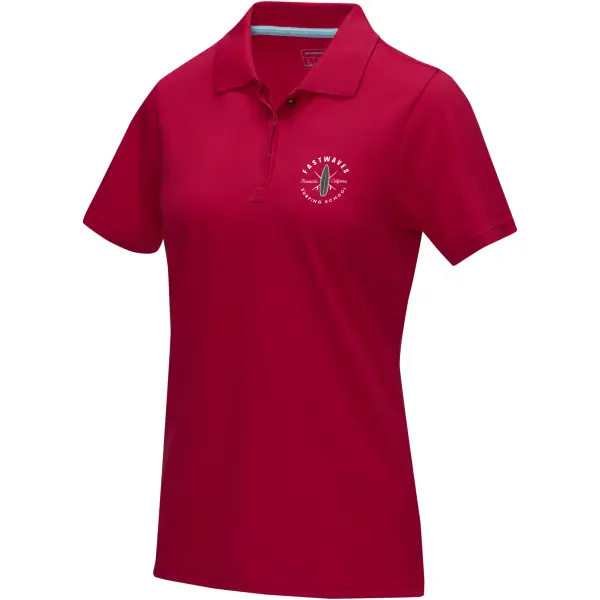 Polo donna GRAPHITE manica corta in cotone organico 180 g/m² - Immagine 12