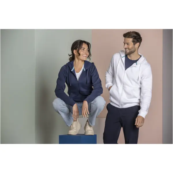 Felpa RUBY da uomo con cappuccio full zip tessuto organico - Immagine 3