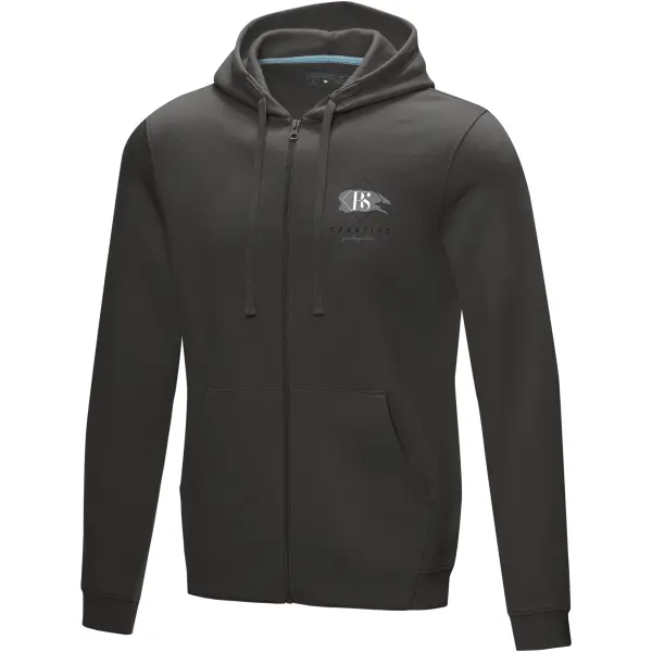 Felpa RUBY da uomo con cappuccio full zip tessuto organico - Immagine 17