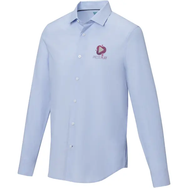 Camicia maniche lunghe da uomo Cuprite in cotone biologico - Immagine 8