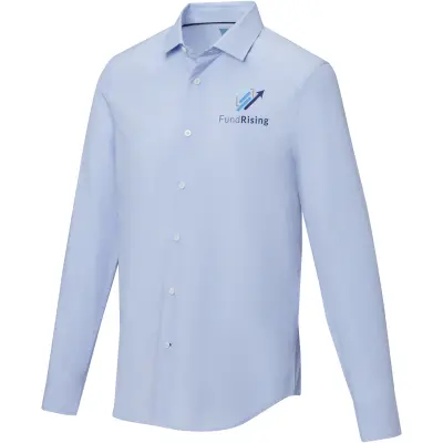 Camicia maniche lunghe da uomo Cuprite in cotone biologico - Immagine 7