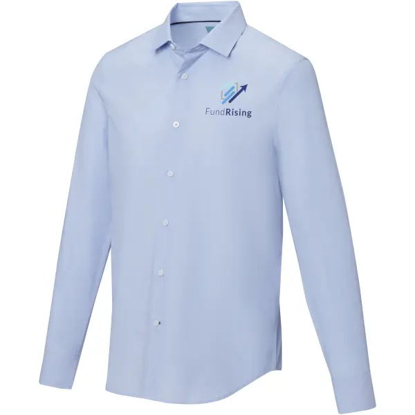 Camicia maniche lunghe da uomo Cuprite in cotone biologico - Immagine 7