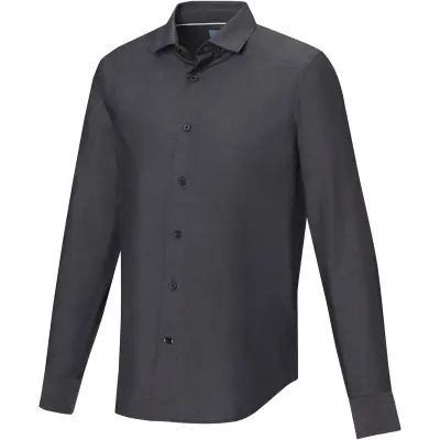 Camicia maniche lunghe da uomo Cuprite in cotone biologico - Immagine 9