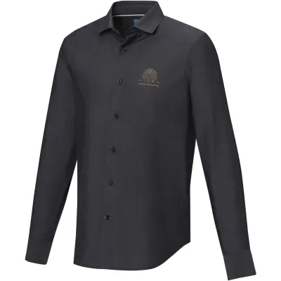Camicia maniche lunghe da uomo Cuprite in cotone biologico - Immagine 13