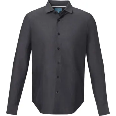 Camicia maniche lunghe da uomo Cuprite in cotone biologico - Immagine 10
