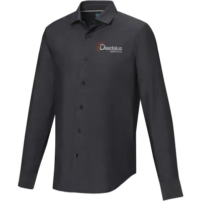 Camicia maniche lunghe da uomo Cuprite in cotone biologico - Immagine 12
