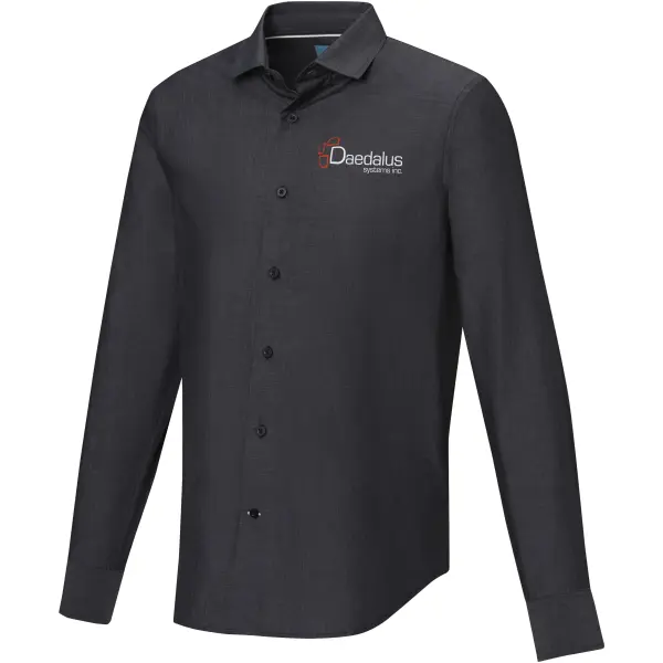Camicia maniche lunghe da uomo Cuprite in cotone biologico - Immagine 12