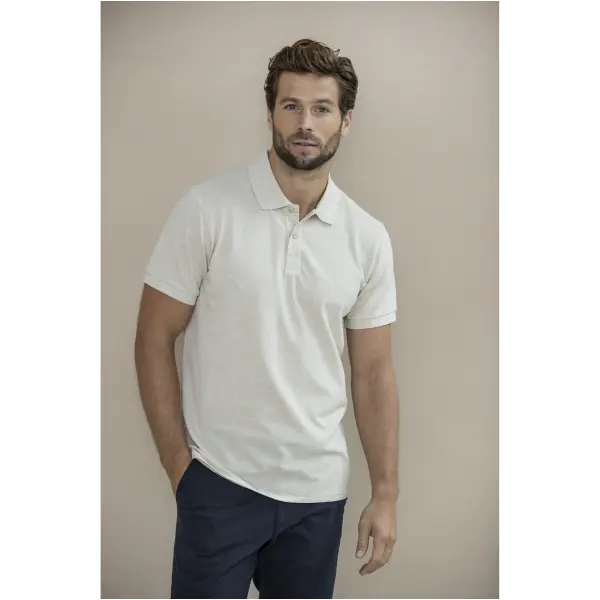 Polo unisex EMERALD AWARE™ in tessuto riciclato 200 g/m² promozionale - Immagine 2