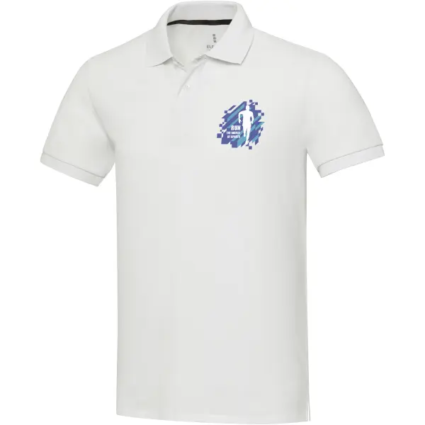 Polo unisex EMERALD AWARE™ in tessuto riciclato 200 g/m² promozionale - Immagine 7