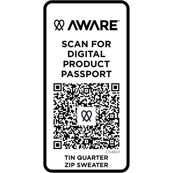Maglione con cerniera a un quarto TIN AWARE in tessuto riciclato - Immagine 8